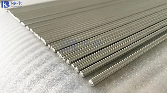 Tiges rondes en titane pur de grade 4 pour implants dentaires médicaux