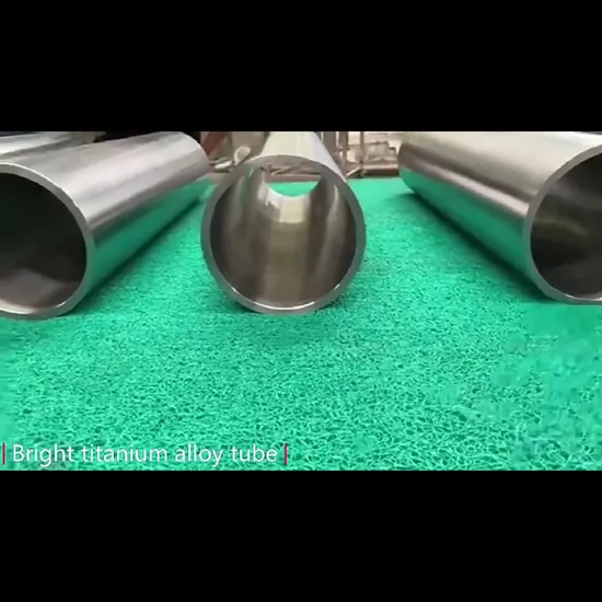 Ventes d'usine de tubes en titane de haute qualité Gr1 Gr2 Gr5 Ta1 Ta2 TC4 Tubes ronds en titane